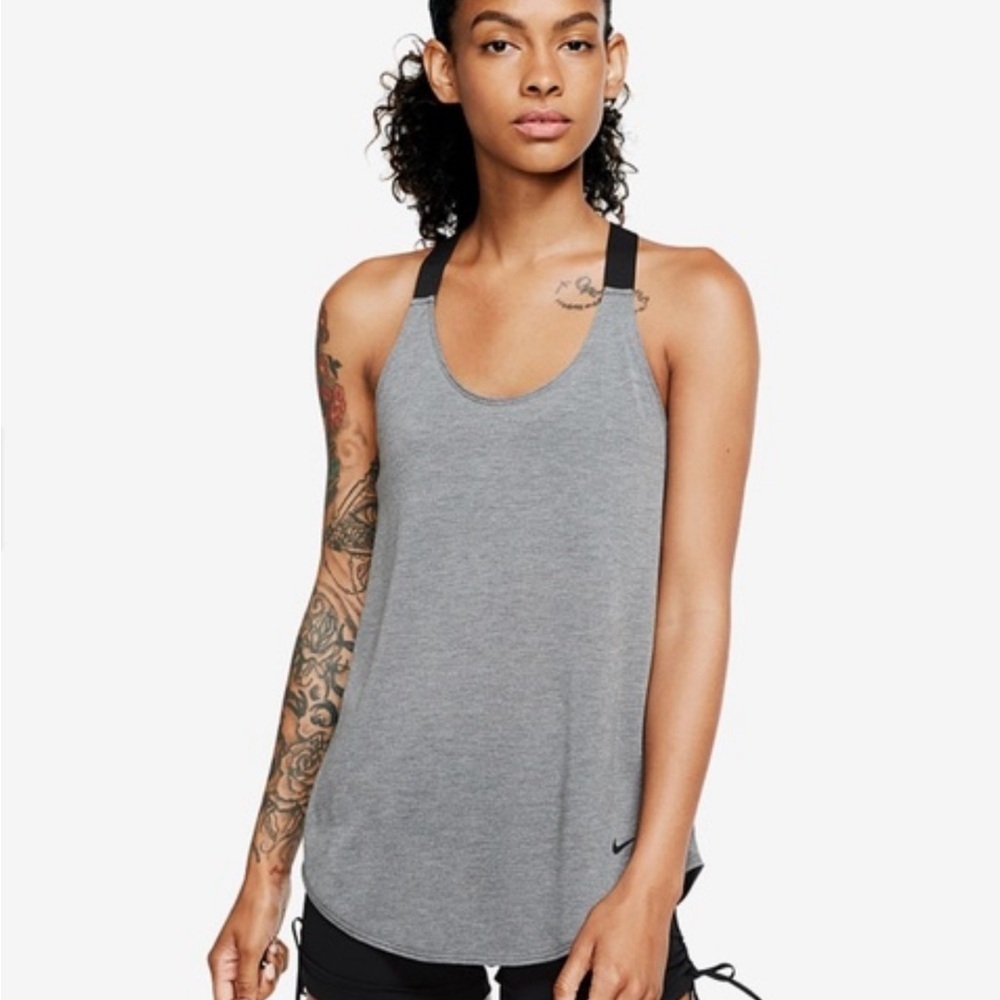 Women’s Nike Dri-fit heather grey running tank size X-Large